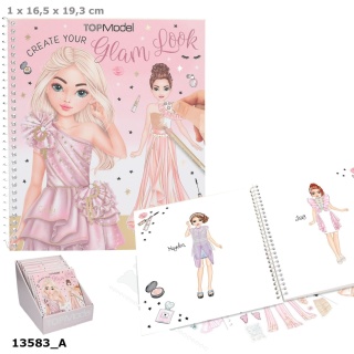 TOPMODEL ZESTAW DRESS ME UP Z KOLOROWANKĄ GLAM LOOK