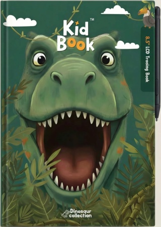 KidLupe Tablet Graficzny z kartami pracy do rysowania - KidBook - Dino