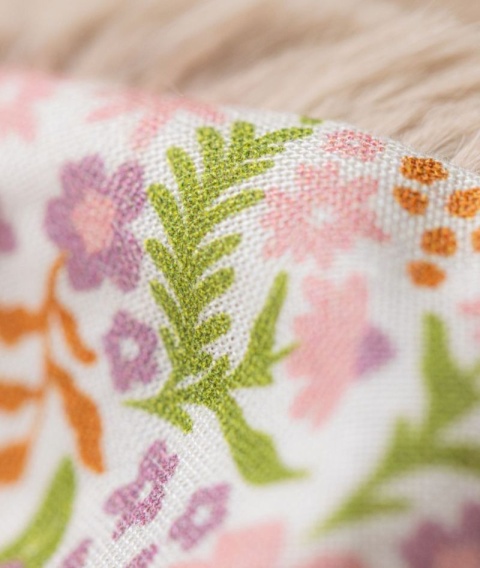 Jellycat Króliczek z kwiecistymi uszami beżowy Petal 31 cm