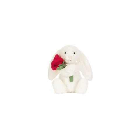 Jellycat Wesoły Króliczek z Różą 31 cm
