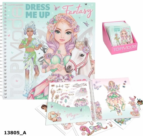 Top Model Zestaw Dress me up z naklejkami Fantasy