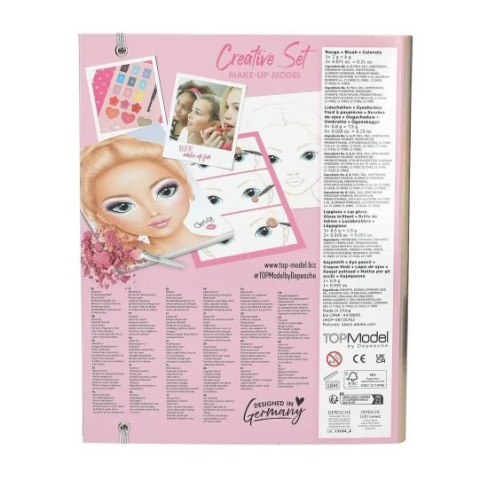 TOP MODEL ZESTAW KREATYWNY MAKE UP Z PALETĄ DO MALOWANIA