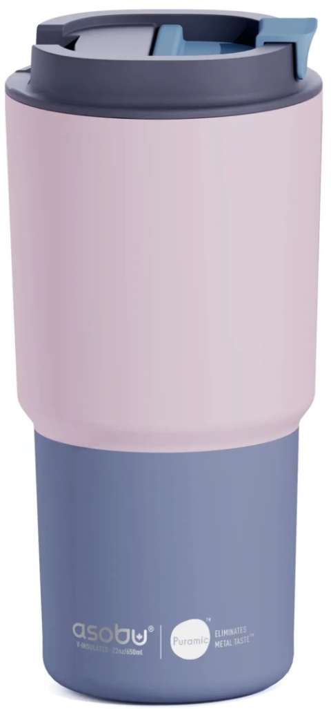 Asobu Kubek termiczny Pick Me Up – pastel pink 650 ml