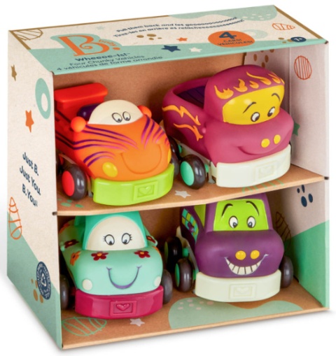 B.TOYS Wheeee-ls! – zestaw 4 autek z napędem