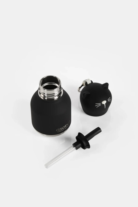 Bestie Asobu Butelka termiczna Mini – Czarny Kot 200 ml