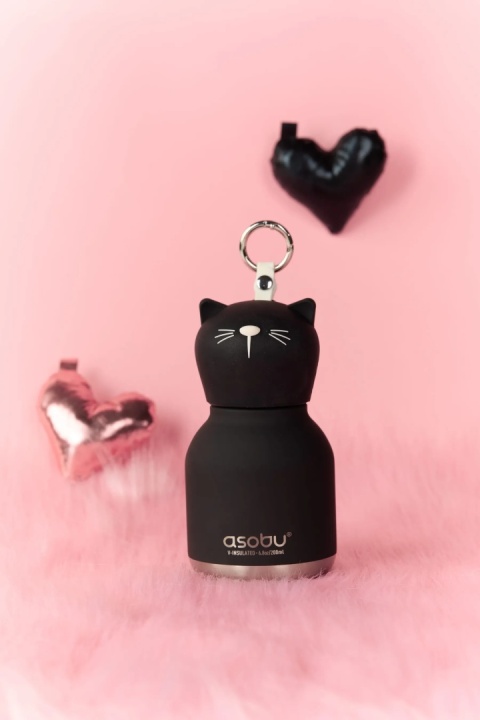 Bestie Asobu Butelka termiczna Mini – Czarny Kot 200 ml