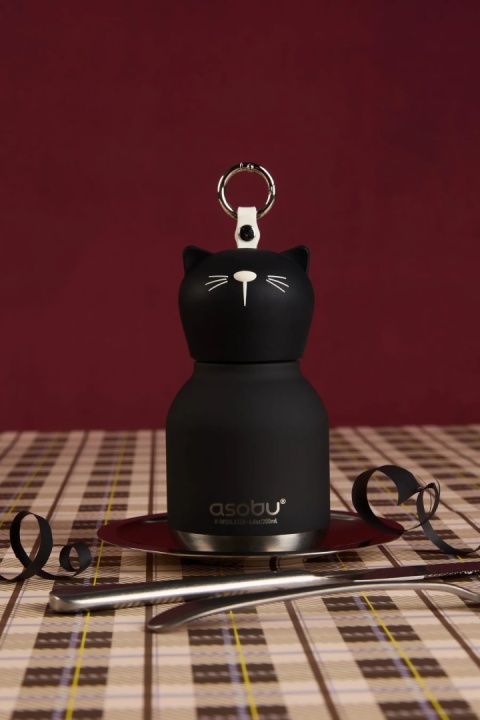 Bestie Asobu Butelka termiczna Mini – Czarny Kot 200 ml