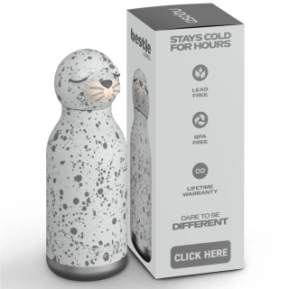 Bestie Asobu Butelka termiczna ze słomką – Foka 460 ml