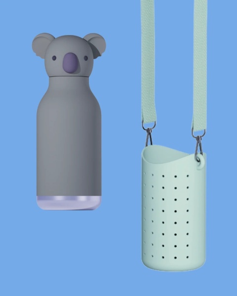 Bestie Sling Asobu Etui na butelkę z paskiem – zielone