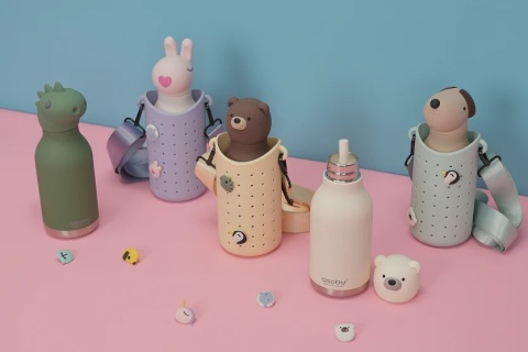 Bestie Sling Asobu Etui na butelkę z paskiem – szare