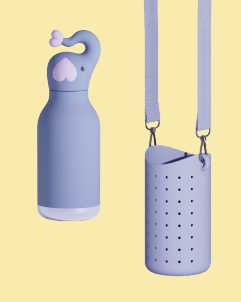 Bestie Sling Asobu Etui na butelkę z paskiem – fioletowe