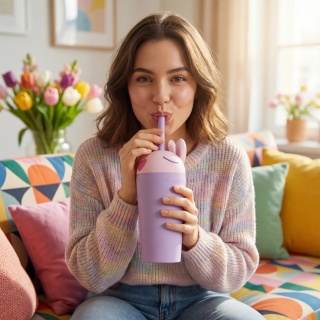 Bestie Asobu Tumbler Kubek termiczny – Królik 720 ml