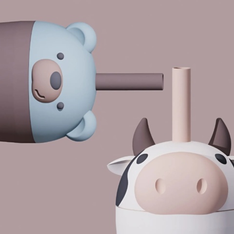 Bestie Tumbler Kubek termiczny – Niedźwiedź 720 ml