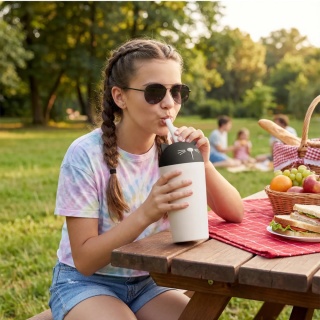 Bestie Asobu Tumbler Kubek termiczny – Kot 720 ml