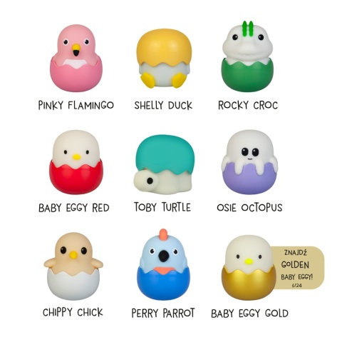 EGGY'S MYSTERY LIGHTS - Mini lampka niespodzianka brelok świeci Eggy&Friend