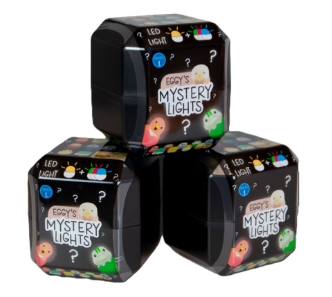EGGY'S MYSTERY LIGHTS - Mini lampka niespodzianka brelok świeci Eggy&Friend