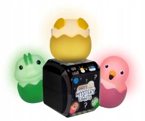 EGGY'S MYSTERY LIGHTS - Mini lampka niespodzianka brelok świeci Eggy&Friend