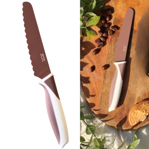 KiddiKutter, Bezpieczny nóż do nauki krojenia dla dzieci, MOKA, lekki