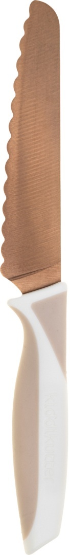 KiddiKutter, Bezpieczny nóż do nauki krojenia dla dzieci, ROSE GOLD limited, lekki