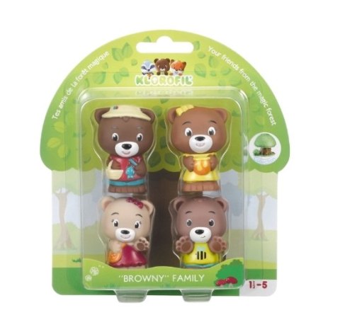 Klorofil Figurki Zwierzątek Rodzina Misiów Browny