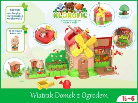 Klorofil Wiatrak Domek z Ogrodem