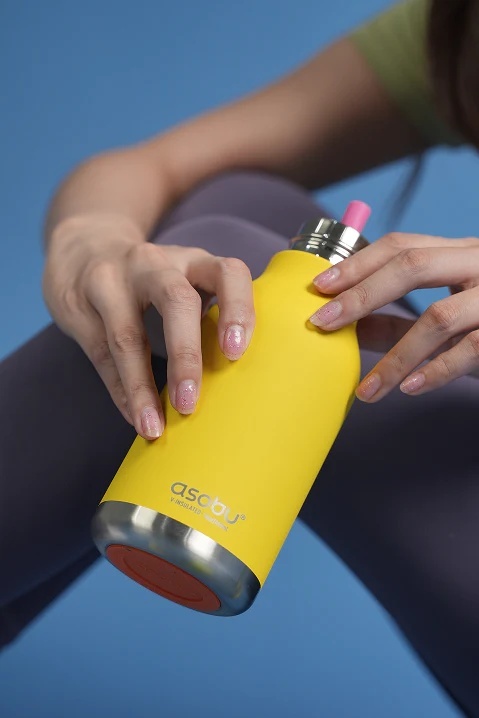 Bestie Asobu Butelka termiczna ze słomką – Kaczuszka 460 ml