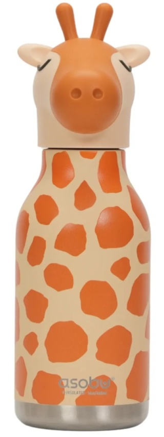 Bestie Asobu Butelka termiczna ze słomką – Żyrafa 460 ml