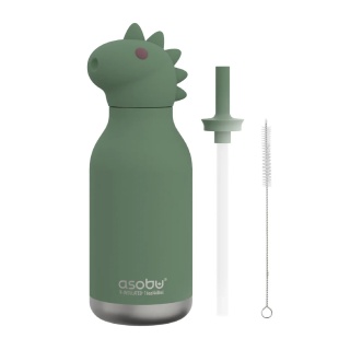 Bestie Asobu Butelka termiczna ze słomką – Dinozaur 460 ml