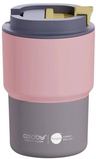 Asobu Kubek termiczny Coffee Express – pastel peach 360 ml