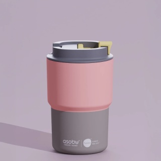 Asobu Kubek termiczny Coffee Express – pastel peach 360 ml