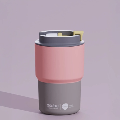 Asobu Kubek termiczny Coffee Express – pastel peach 360 ml