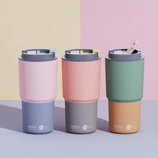 Asobu Kubek termiczny Pick Me Up– pastel peach 650 ml