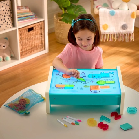 B.TOYS pulpit podświetlany edukacyjny stolik do rysowania Look&Shine 71 el