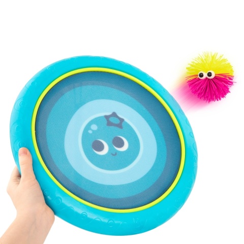 B.Toys Poppin’ Paddles – gra zręcznościowa – SPRĘŻYSTE DYSKI z kudłatymi piłeczkami