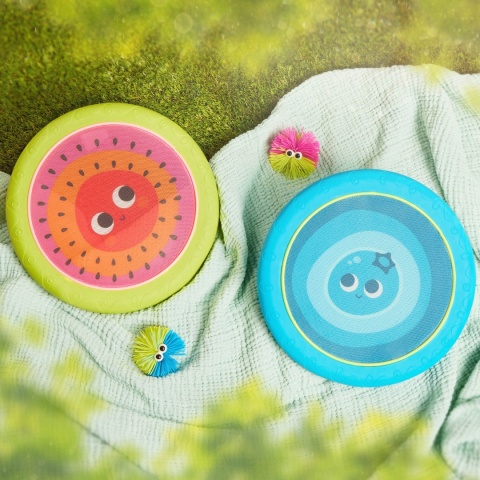 B.Toys Poppin’ Paddles – gra zręcznościowa – SPRĘŻYSTE DYSKI z kudłatymi piłeczkami