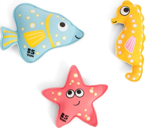 BS Toys, Morskie zwierzęta do nauki nurkowania, pastelowe – Tonąca zabawka zręcznościowa