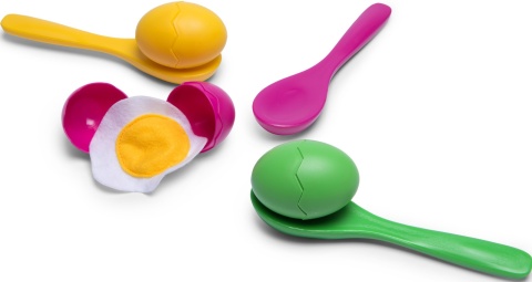 BS Toys Gra zręcznościowa edukacyjna dla dzieci Wyścig Jajko na łyżce 4+