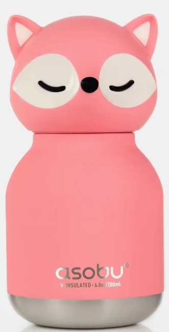 Bestie Asobu Butelka termiczna Mini – Różowy Lis 200 ml