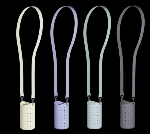 Bestie Sling Asobu Etui na butelkę z paskiem – żółte