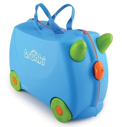 TRUNKI WALIZKA DLA DZZIECI JEŻDŻĄCA WALIZECZKA NIEBIESKA - Terrance