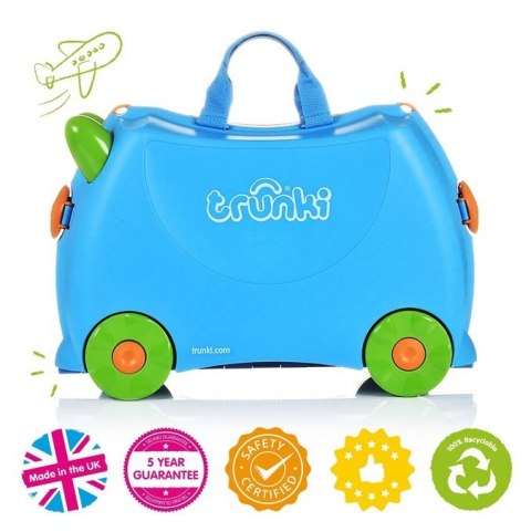 TRUNKI WALIZKA DLA DZZIECI JEŻDŻĄCA WALIZECZKA NIEBIESKA - Terrance