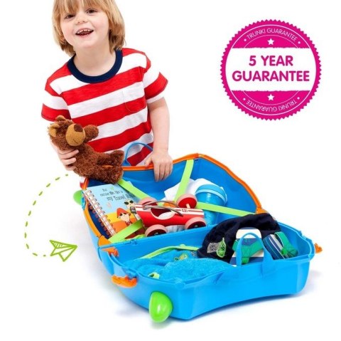 TRUNKI WALIZKA DLA DZZIECI JEŻDŻĄCA WALIZECZKA NIEBIESKA - Terrance
