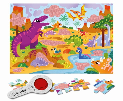 LUDATTICA SECRET PUZZLE – puzzle z TAJEMNICĄ – DINOZAURY