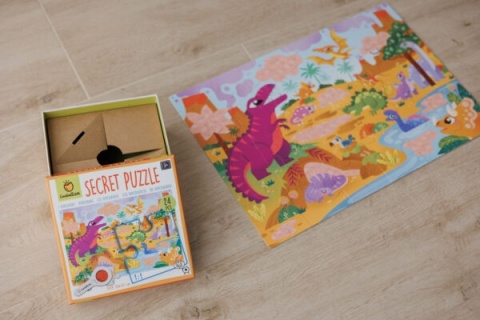 LUDATTICA SECRET PUZZLE – puzzle z TAJEMNICĄ – DINOZAURY