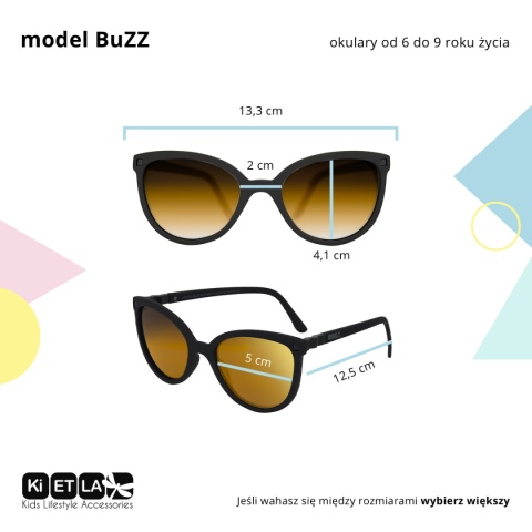 KIETLA Okulary przeciwsłoneczne BuZZ 6-9 Neon Pink