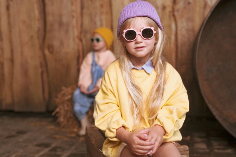 KIETLA Okulary przeciwsłoneczne Lion 2-4 Bubble Gum