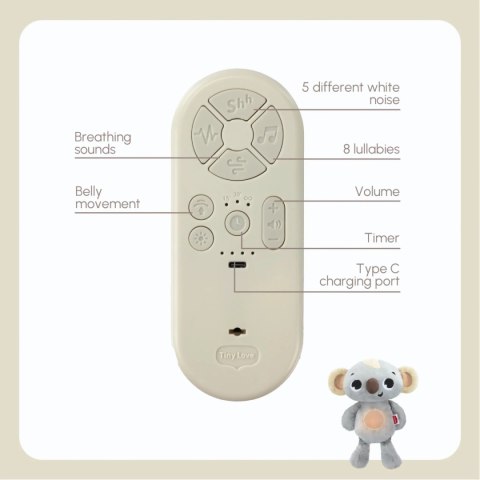 TINY LOVE Boho Chic Oddychająca Przytulanka Koala Koala Snuggly Buddy