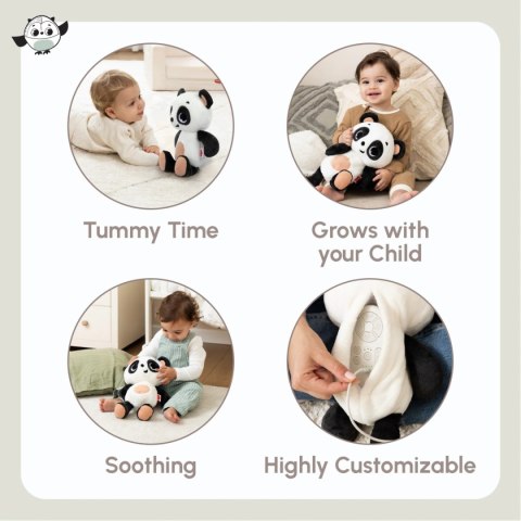 TINY LOVE Oddychająca Przytulanka Panda Snuggly Buddy Boho Chic