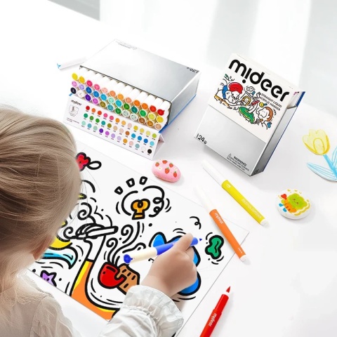 mideer Markery akrylowe w płynie 24 kolory