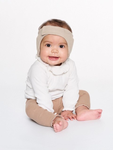 Słuchawki ochronne wygłuszające dla dzieci opaska DOOKY 0-6 m Beige